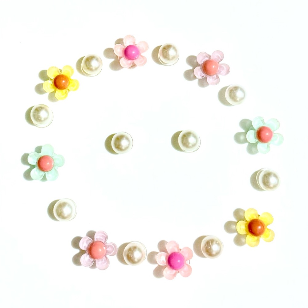 18 Resin Flower Croc Charms Shoe Charm Jibbit Disney Croc Charms